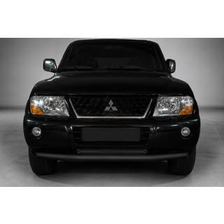 Defensa Delantera ST014 Negra (Acero Inoxidable) Mitsubishi Pajero Wagon III 1999-2006