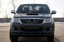 Toyota Hilux 2006-2015 Defensa Delantera ST014 Negra (Acero Inoxidable) foto 1