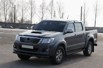 Toyota Hilux 2006-2015 Defensa Delantera ST014 Negra (Acero Inoxidable) foto 2