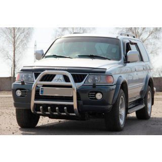 Defensa Delantera QT007 (Acero Inoxidable) Mitsubishi Pajero Sport 1996-2007 foto 3