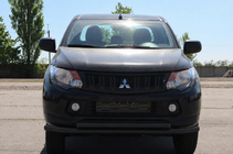 Mitsubishi L200 2015-2024 Defensa delantera ST014 Black (acero inoxidable) foto 1