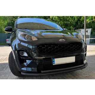 Defensa delantera ST014 Black (acero inoxidable) Kia Sportage 2015-2021 foto 1