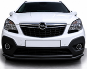 Opel Mokka 2012-2021 Defensa delantera ST014 Black (acero inoxidable) foto 1
