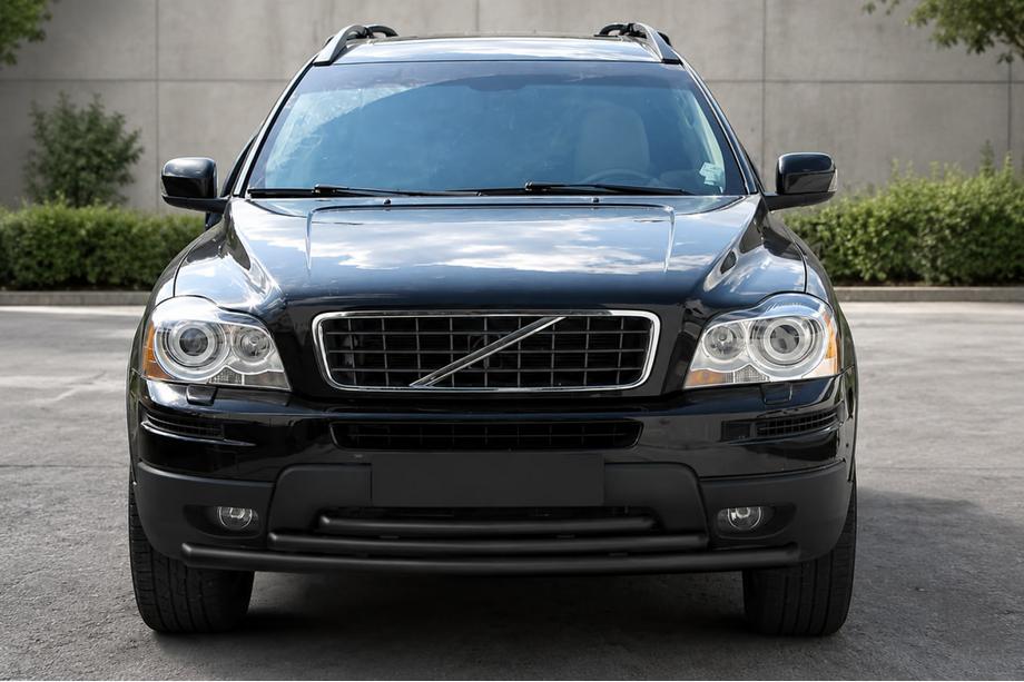 Volvo XC90 2002-2014 Defensa delantera ST014-2 Black (acero inoxidable) Foto 1