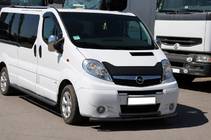 Opel Vivaro 2001–2015 Defensa delantera ST014/2 Black (acero inoxidable) foto 2
