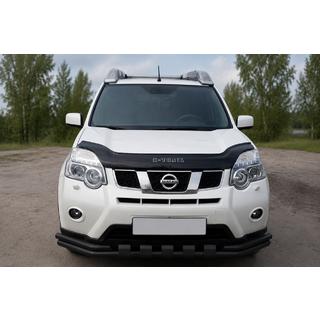 Defensa delantera ST015 Black (acero inoxidable) Nissan X-trail T31 2007-2014 foto 1