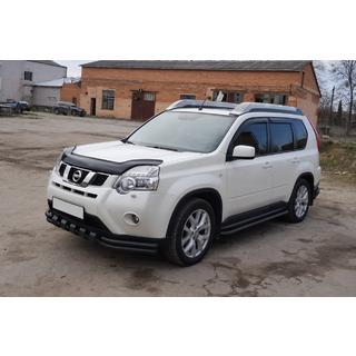 Defensa delantera ST015 Black (acero inoxidable) Nissan X-trail T31 2007-2014 foto 2