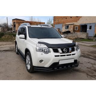 Defensa delantera ST015 Black (acero inoxidable) Nissan X-trail T31 2007-2014 foto 3