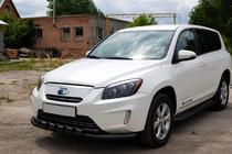Toyota Rav 4 2006-2013 Defensa delantera ST015 Black (acero inoxidable) foto 3