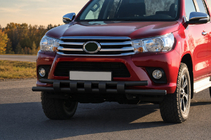Toyota Hilux 2015- Defensa delantera ST015 Black (acero inoxidable) foto 2