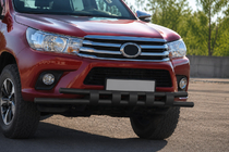 Toyota Hilux 2015- Defensa delantera ST015 Black (acero inoxidable) foto 3