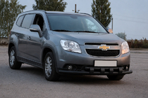 Chevrolet Orlando 2010-2018 Defensa delantera ST015 Black (acero inoxidable) foto 1