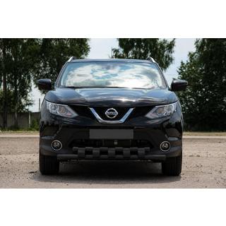 Defensa delantera ST015 Black (acero inoxidable) Nissan Qashqai 2014-2021 foto 1
