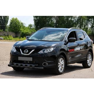 Defensa delantera ST015 Black (acero inoxidable) Nissan Qashqai 2014-2021 foto 2