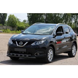 Defensa delantera ST015 Black (acero inoxidable) Nissan Qashqai 2007-2010 foto 1