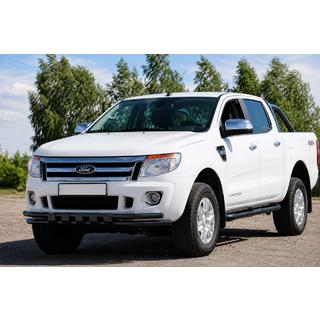 Defensa delantera ST016 Black (acero inoxidable) Ford Ranger 2011–2022 foto 2