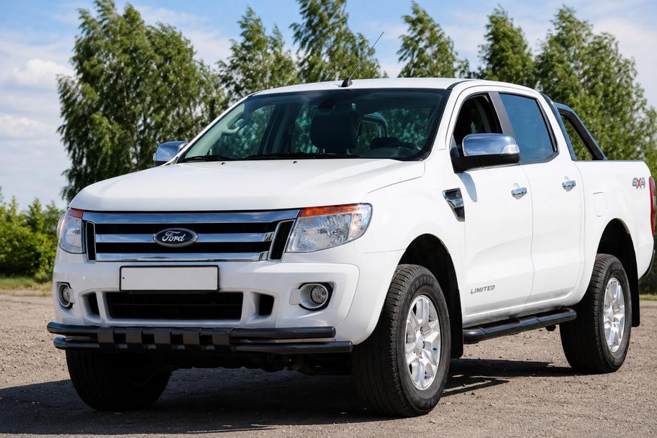 Ford Ranger 2011–2022 Defensa delantera ST016 Black (acero inoxidable) Foto 2