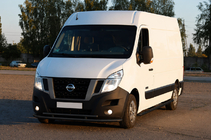 Opel Movano 2010-2021 Defensa delantera ST016 Black (acero inoxidable) foto 3