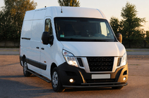 Renault Master 2011-2023 Defensa delantera ST016 Black (acero inoxidable) foto 1