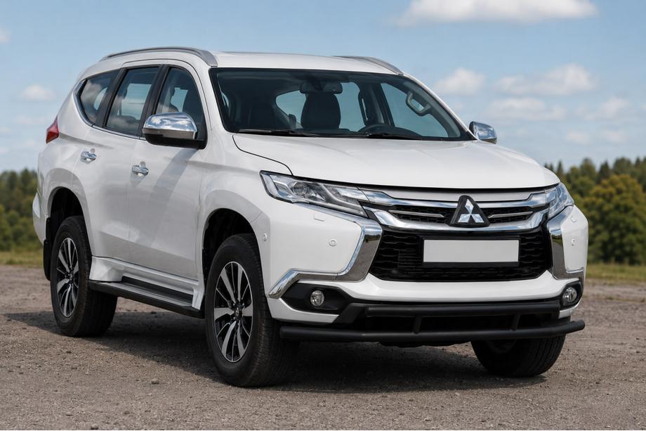 Mitsubishi Pajero Sport 2015- Defensa delantera ST016 Black (acero inoxidable) Foto 1