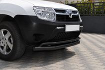 Renault Duster 2008–2017 Defensa delantera ST017 Black (acero inoxidable) foto 2