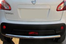 Nissan Qashqai 2010-2014 Barra trasera recta (acero inoxidable) foto 1