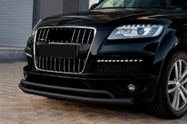 Audi Q7 2005-2015 Defensa delantera ST017 Black (acero inoxidable) foto 2