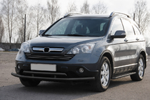 Honda CRV 2007-2011 Defensa delantera ST018 Black (acero inoxidable) foto 2