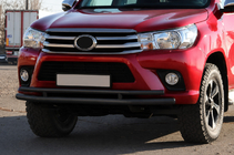 Toyota Hilux 2015- Defensa delantera ST018 Black (acero inoxidable) foto 4