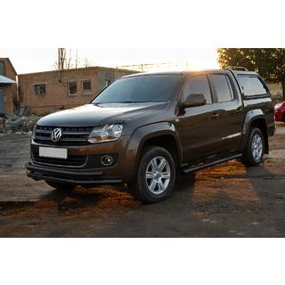Defensa delantera ST018-2 Black (acero inoxidable) Volkswagen Amarok 2010-2022 foto 3