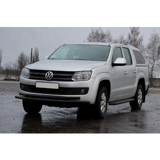 Defensa delantera ST018-2 Black (acero inoxidable) Volkswagen Amarok 2010-2022 foto 4