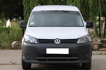 Volkswagen Caddy 2010-2015 Defensa delantera doble tubo 60/48 mm Black (acero inoxidable) foto 1