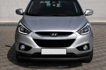 Hyundai IX-35 2010-2015 Defensa delantera ST008 Black (acero inoxidable) foto 2
