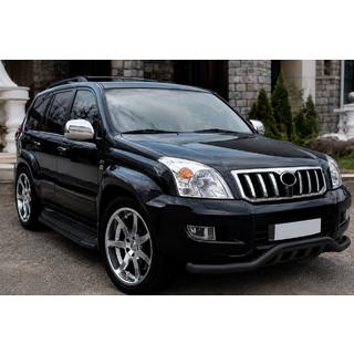 Defensa delantera ST011 Black (acero inoxidable) Toyota Land Cruiser Prado 120 2002-2009