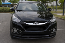 Hyundai IX-35 2010-2015 Barra delantera de protección ST014-2 Black (acero inoxidable) foto 1