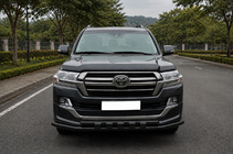 Toyota Land Cruiser 200 2007-2021 Barra frontal ST015 Black (2015+, acero inoxidable) foto 1