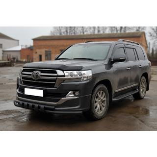 Barra frontal ST015 Black (2015+, acero inoxidable) Toyota Land Cruiser 200 2007-2021 foto 3