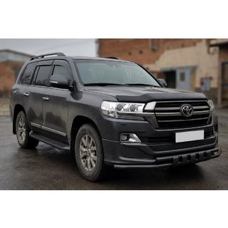 Barra frontal ST015 Black (2015+, acero inoxidable) Toyota Land Cruiser 200 2007-2021 foto 2