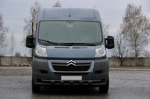 Fiat Ducato 2006-2025 Defensa delantera ST015 Black (acero inoxidable) foto 1