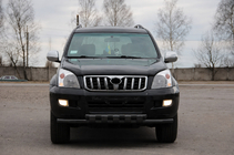 Toyota Land Cruiser Prado 120 2002-2009 Defensa delantera ST015 Black (acero inoxidable) foto 1