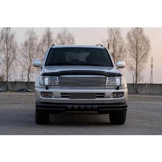 Defensa delantera ST015 Black (acero inoxidable) Toyota Land Cruiser 100 1998-2007 foto 1