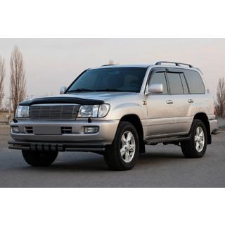 Defensa delantera ST015 Black (acero inoxidable) Toyota Land Cruiser 100 1998-2007 foto 2