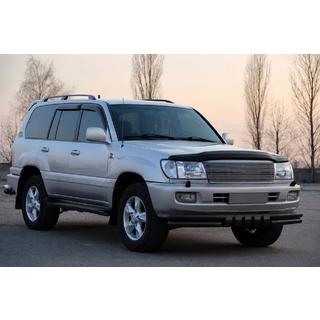 Defensa delantera ST015 Black (acero inoxidable) Toyota Land Cruiser 100 1998-2007 foto 3
