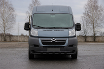 Peugeot Boxer 2006-2025 Defensa delantera ST015 Black (acero inoxidable) foto 2