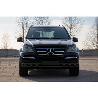Defensa delantera ST015 Black (acero inoxidable) Mercedes GL class X164 2006-2012 foto 2