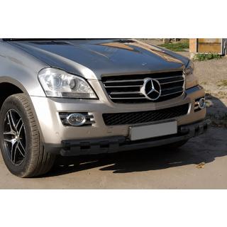 Defensa delantera ST015 Black (acero inoxidable) Mercedes GL class X164 2006-2012 foto 3