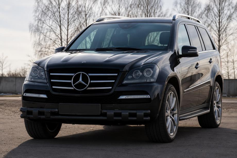 Mercedes GL class X164 2006-2012 Defensa delantera ST015 Black (acero inoxidable) Image