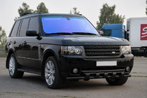 Range Rover III L322 2002-2012 Defensa delantera ST015 Black (acero inoxidable) foto 3