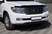 Toyota Land Cruiser 200 2007-2021 Defensa delantera ST015 Black (acero inoxidable) foto 1