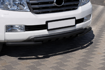 Toyota Land Cruiser 200 2007-2021 Defensa delantera ST015 Black (acero inoxidable) foto 3